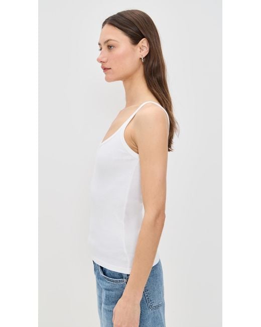 PARKE White Thin Strap Tank