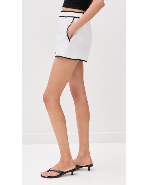 L'Agence Black Laina Pull On Shorts