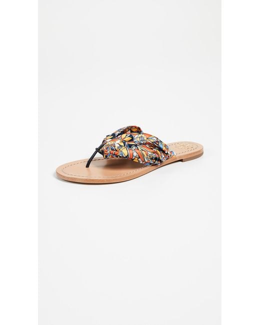 Tory Burch Multicolor Carson Flat Thong Sandals