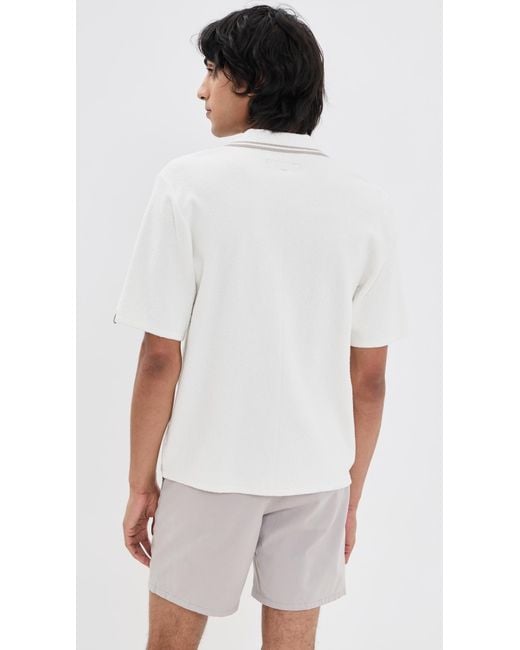 Rag & Bone White Rib Johnny Polo for men
