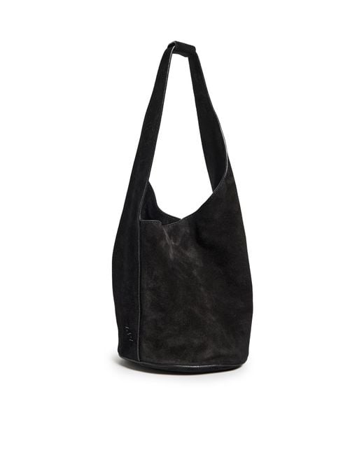 Reformation Black Small Silvana Bucket Bag