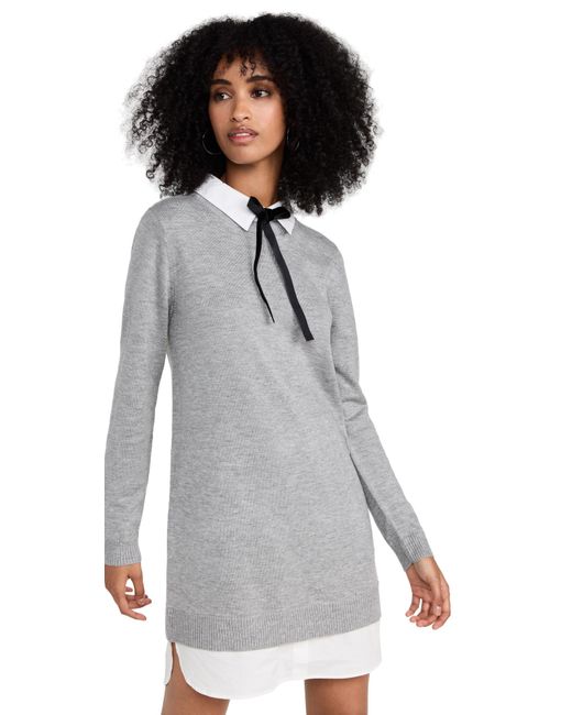 English Factory White Combo Shirtdress