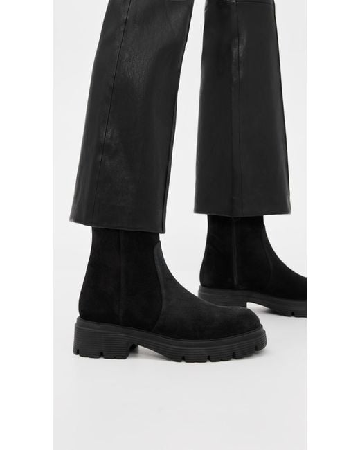 Stuart Weitzman Black Soho Lite Zip Booties