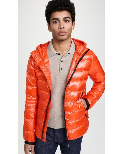 Canada Goose Orange Crofton Hoody Jacket for men