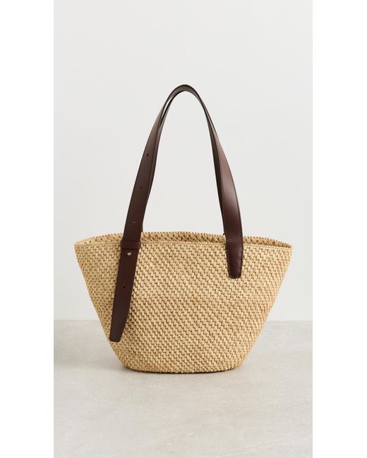 LIE STUDIO White The Bianca Raffia Small Bag