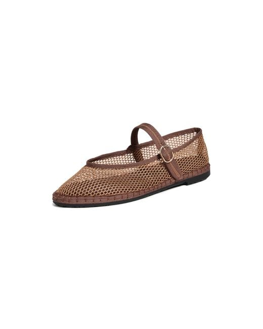 Flabelus Brown Isabella Mesh Flats