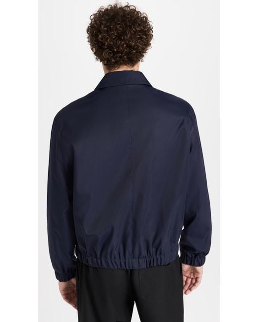AMI Blue Adc Zipped Jacket for men