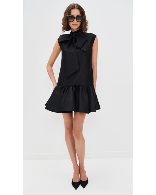 Zimmermann Black Hypnotic Bow Mini Dress