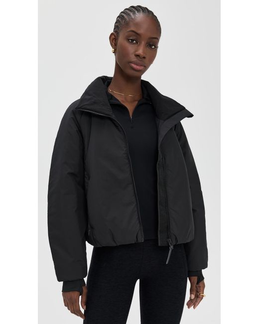 Beyond Yoga Black Warm Up Puffer Jacket