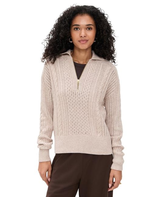 Varley Black Camello Cable Half Zip 2.0