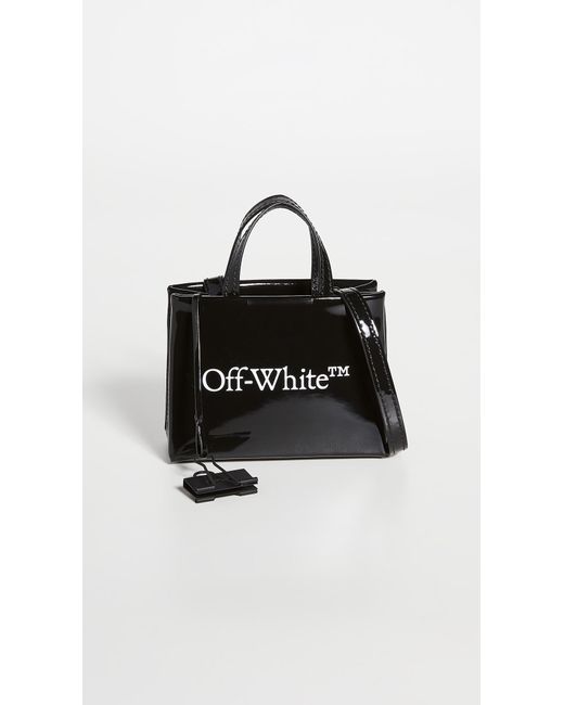 Off-White c/o Virgil Abloh Leather Baby Box Bag in Black White (Black) - Lyst