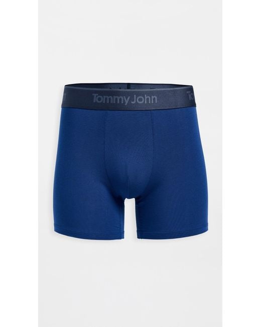 Tommy John Blue Second Skin 4 Boxer Briefs 3 Pack for men