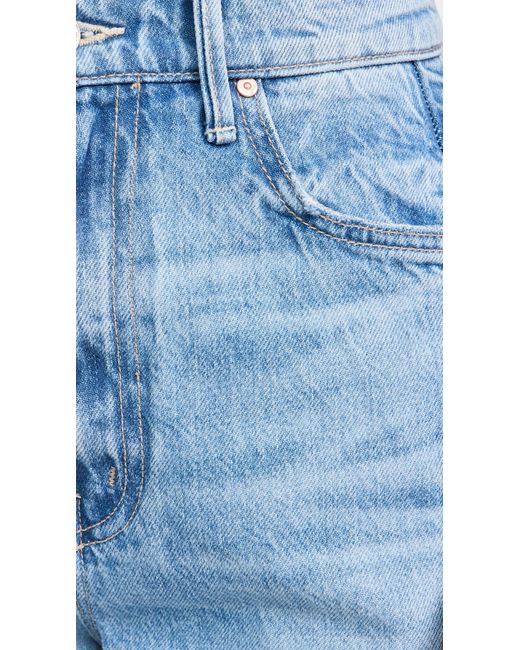 Mother Blue The Half Pipe Flood Jeans