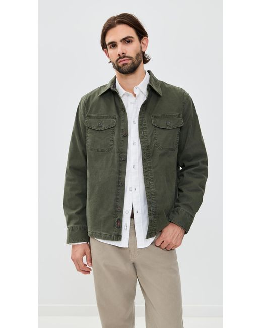 Faherty Brand Green Lakeside Cpo Jacket for men