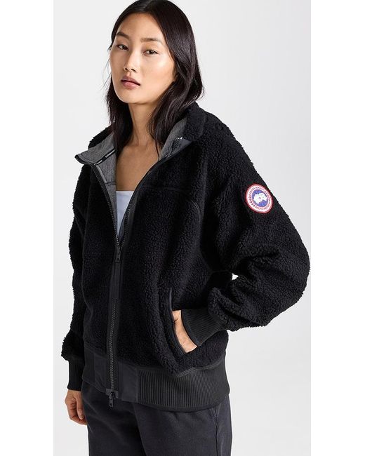 Canada Goose Simcoe Fleece Hoodie in Black | Lyst