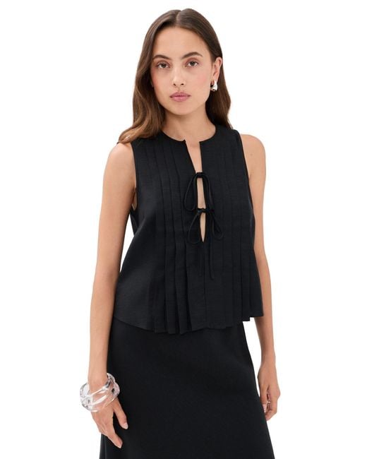 Rails Black Aja Top