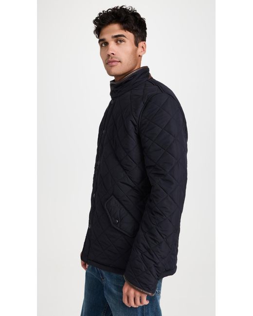 Barbour Blue Powell Quilted Jacket for men
