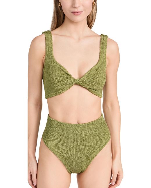 Hunza G Green Jamie Bikini Set