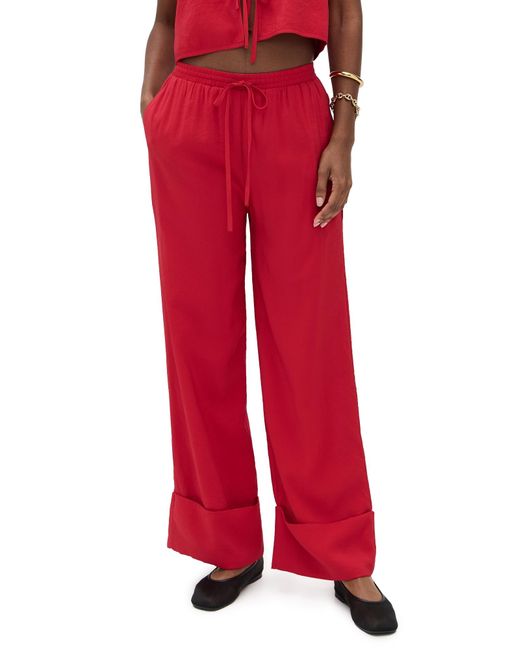 Line & Dot Red Kamari Pants