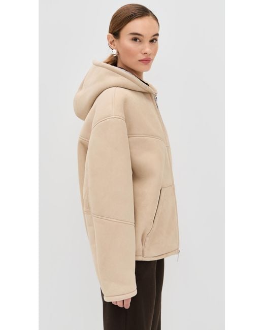 Halfboy Natural Hoodie Shearling Bomber