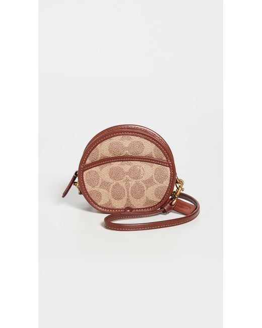 Coach Outlet Circular Coin Pouch Bag Charm in Black | Lyst