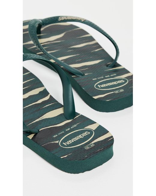Havaianas Black Top Camo Flip Flops for men