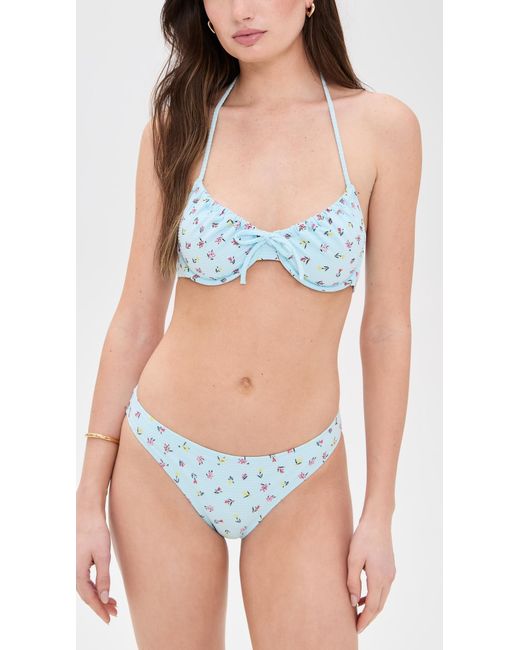 Solid & Striped Blue The Lolita Top