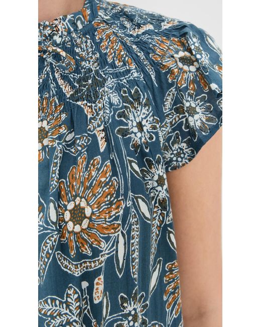 Cleobella Blue Lydia Mini Dress