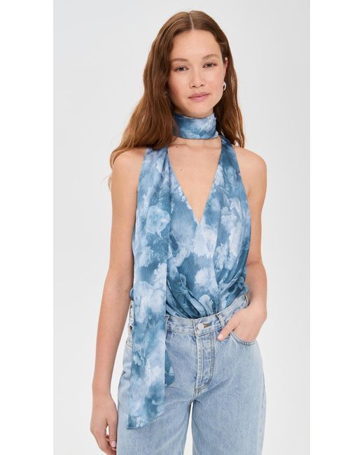 L'Agence Blue 'Agence Ichirou Necktie Bodysuit