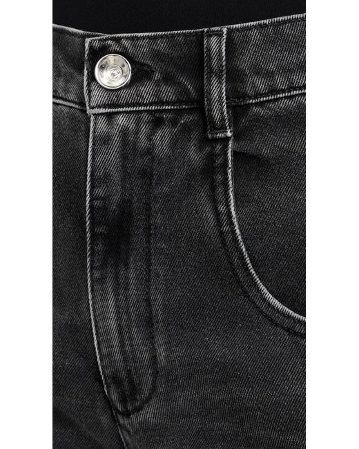 Maison Margiela Black Denim Jeans With Slash Details