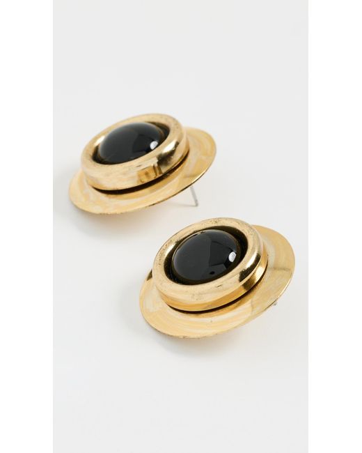 Jennifer Behr Black Alva Earrings