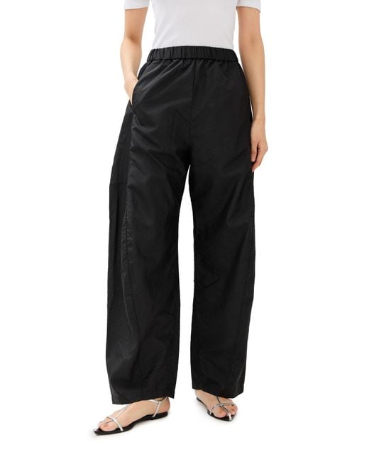 Tibi Black Crispy Nylon Winslow Pant