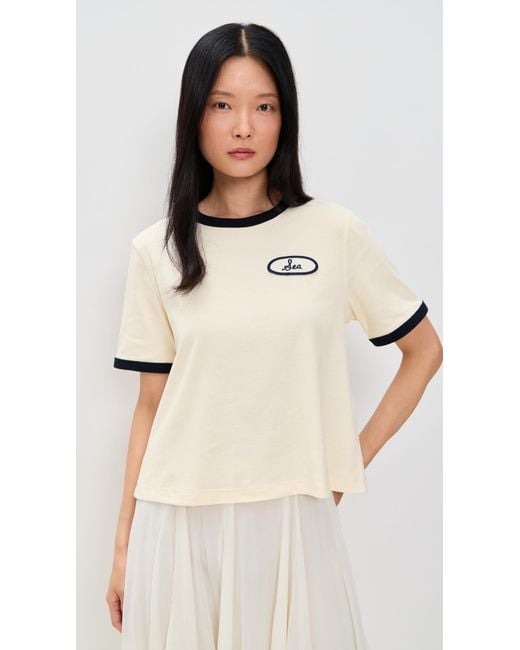 Sea Black Hester Solid Ringer T-Shirt
