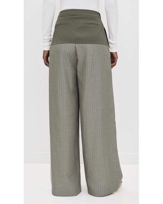 St. Agni Gray Relaxed Splice Pants