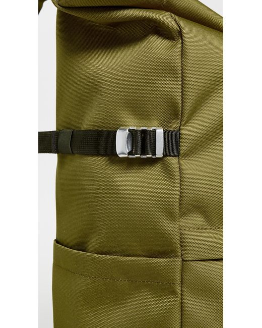 Sandqvist Green Icon Large Rolltop Backpack for men