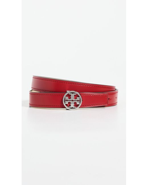 Tory Burch Red 1 Miller Smooth Reversible Belt