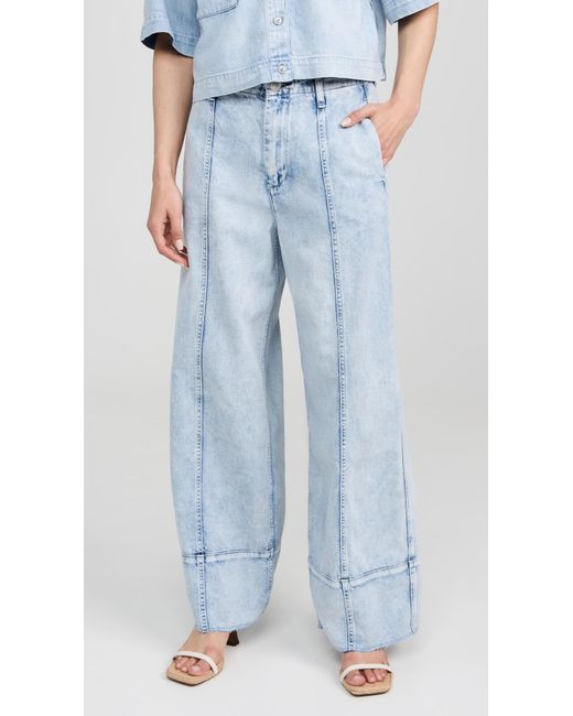Rag & Bone Blue Featherweight Arianna Ankle Palazzo Jeans