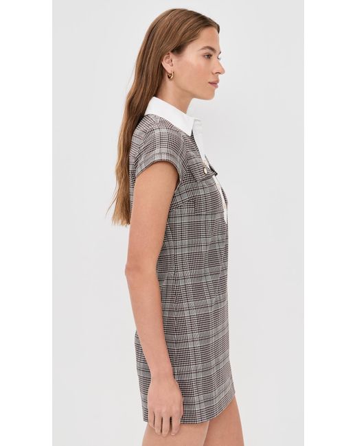 alice and olivia grey dress Alice + Olivia Doreena Gray Midi Dress