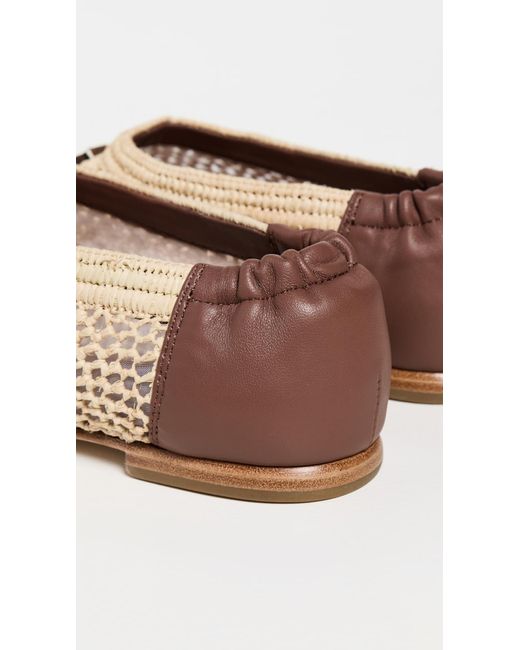 Jonathan Simkhai Natural Eden Raffia Ballet Flats