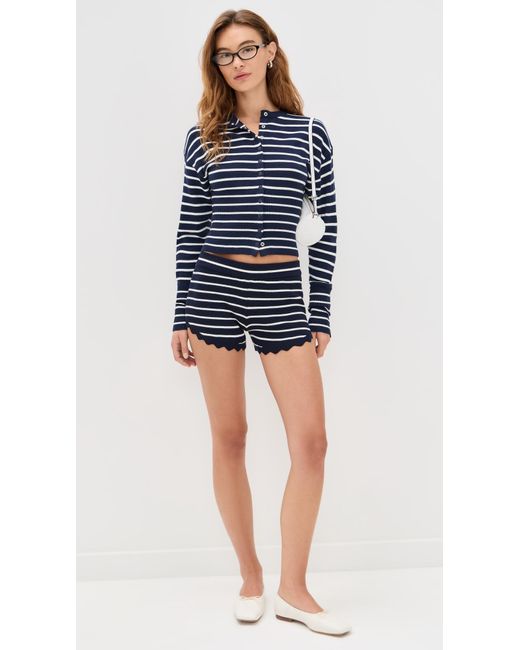 Lioness Blue Dollhouse Knit Shorts