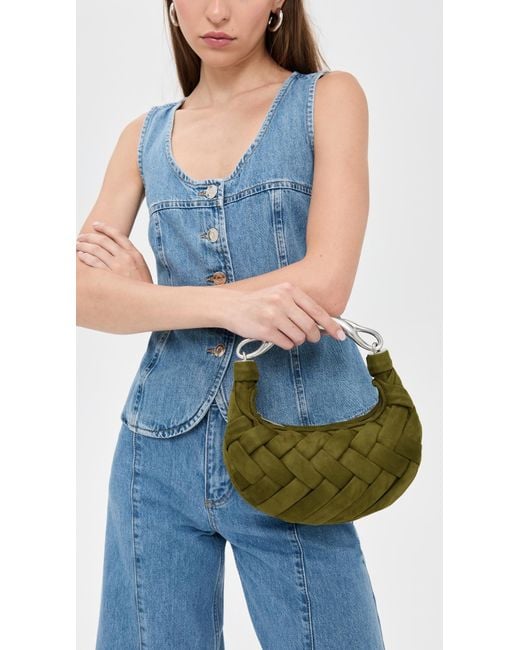 JW PEI Green Orla Weave Handbag
