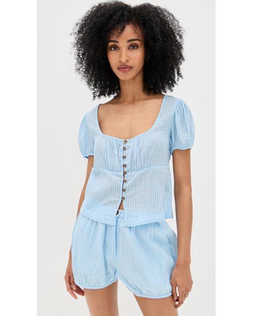 Ciao Lucia Blue Risi Top