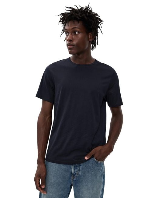 Theory Blue Precise Cotton Tee for men