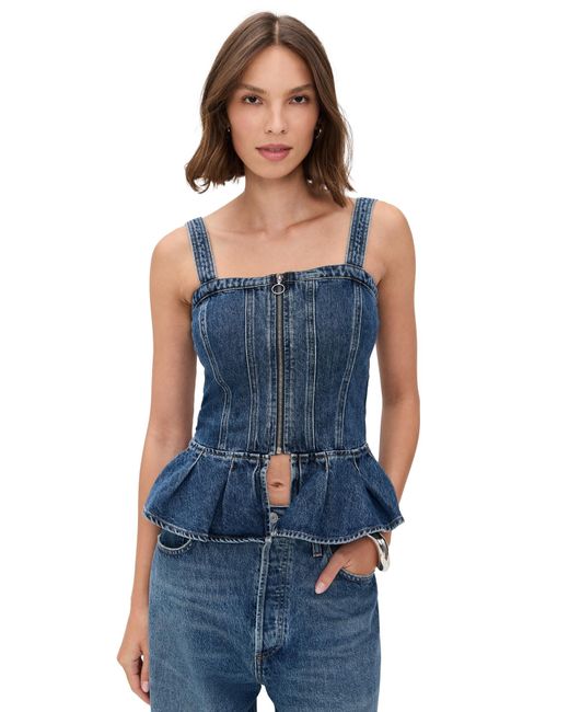 seventy + mochi Blue Mila Top