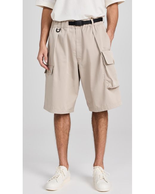 Y-3 Natural Twill Shorts for men