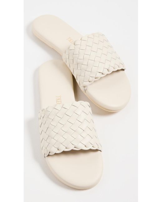 tkees leather slides