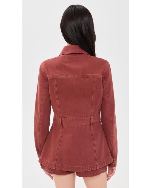 Veronica Beard Red Anzu Jacket