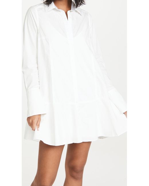 Free People White All For You Shirt Dress