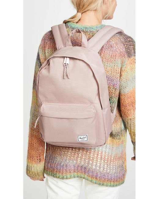 herschel supply co classic light volume black backpack