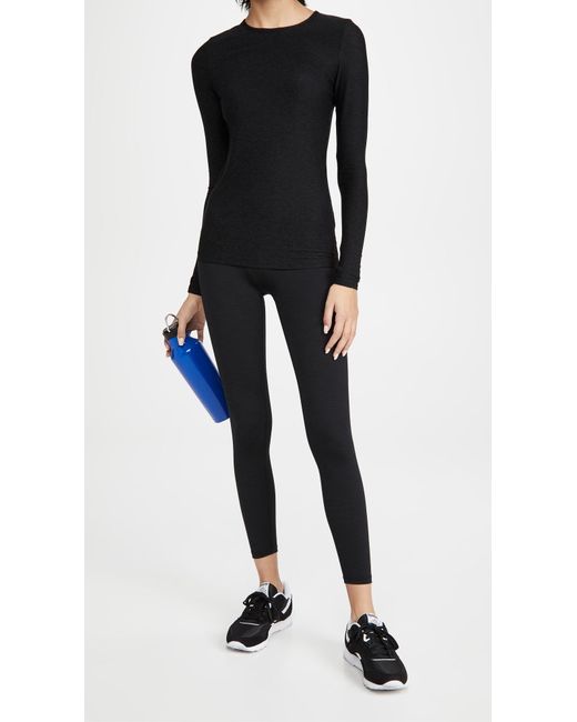 Beyond Yoga Black Classic Crew Pullover